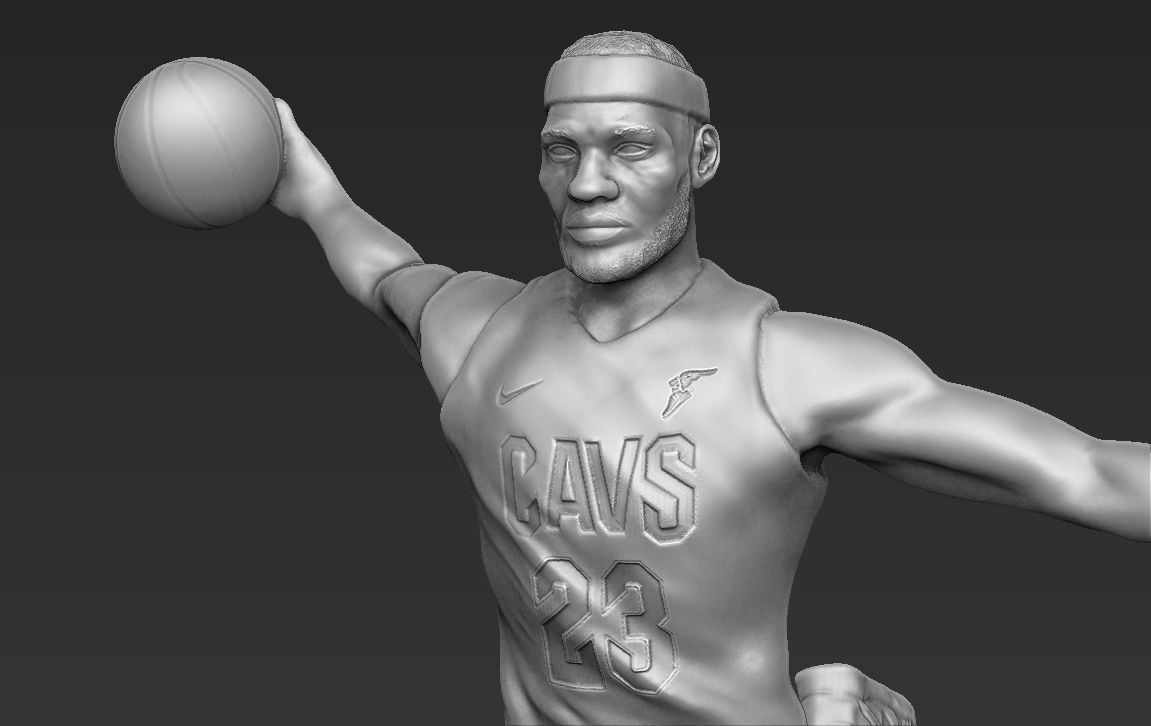 NBA Players 3D printing ready stl obj formats 3D Model Collection_40