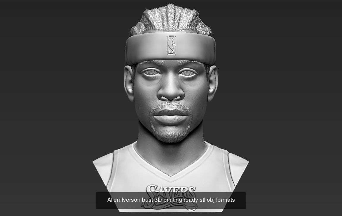 NBA Players 3D printing ready stl obj formats 3D Model Collection_8