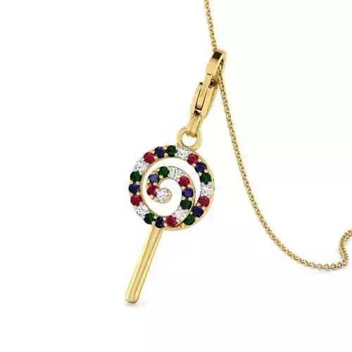 Lollipop Charm Pendant 3D print model