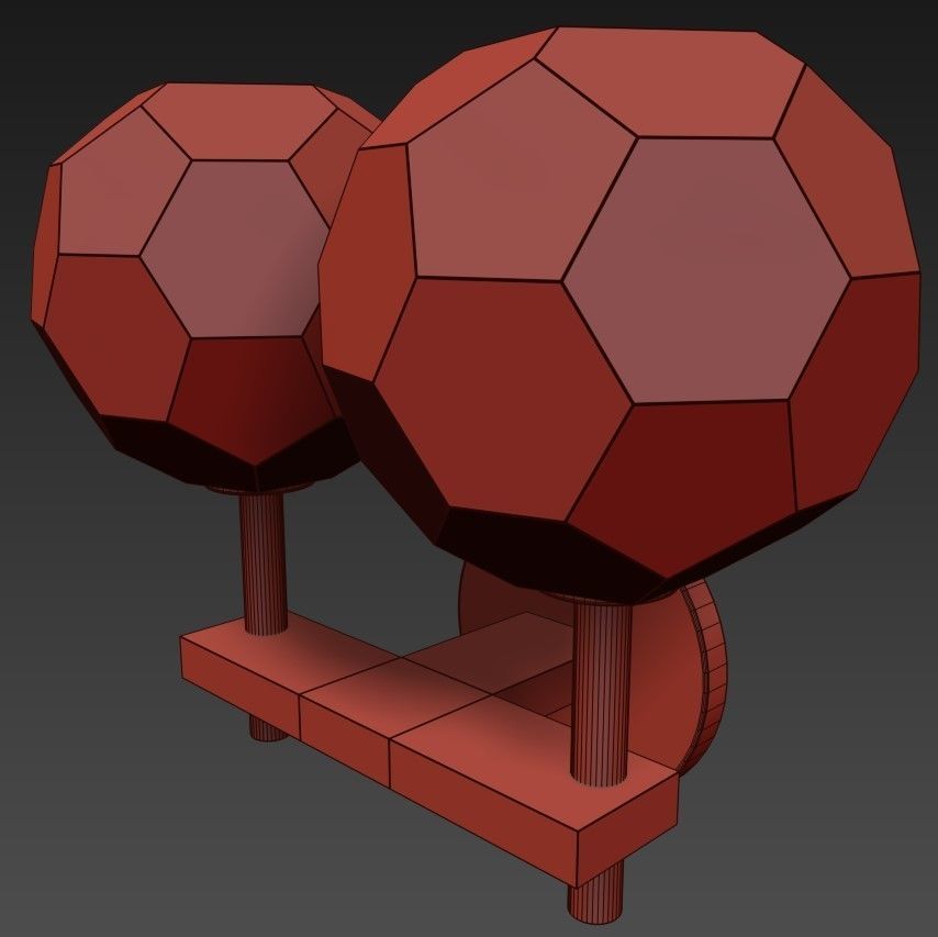 Restoration Hardware BOULE DE CRISTAL SCONCE SET 3D model_4