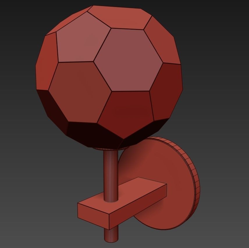 Restoration Hardware BOULE DE CRISTAL SCONCE SET 3D model_5