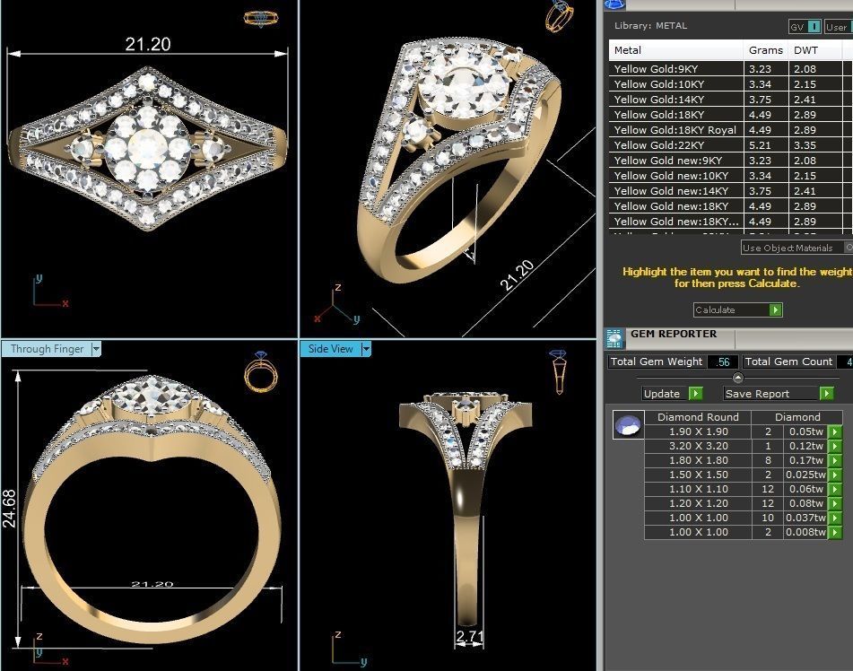 Solitaire ring 3dm stl render detail 3D print model 3D print model_5