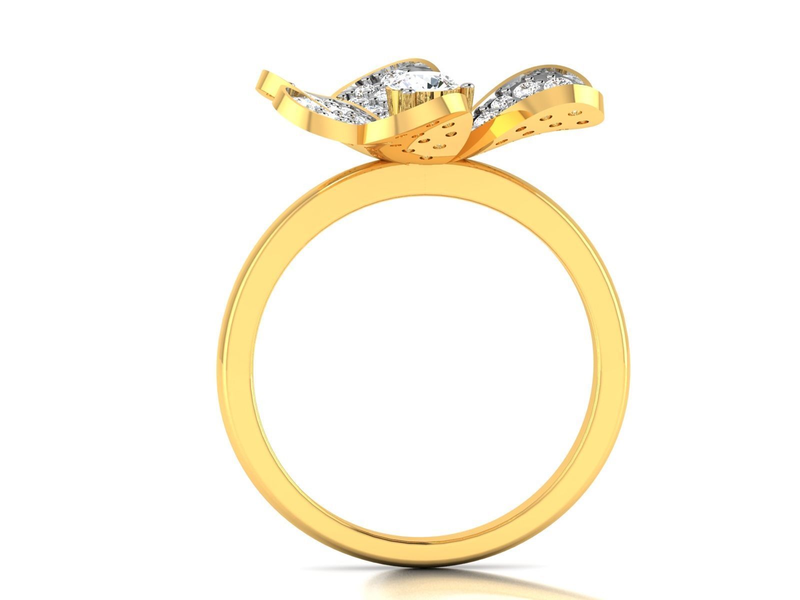 Solitaire ring 3dm stl render detail 3D print model 3D print model_4