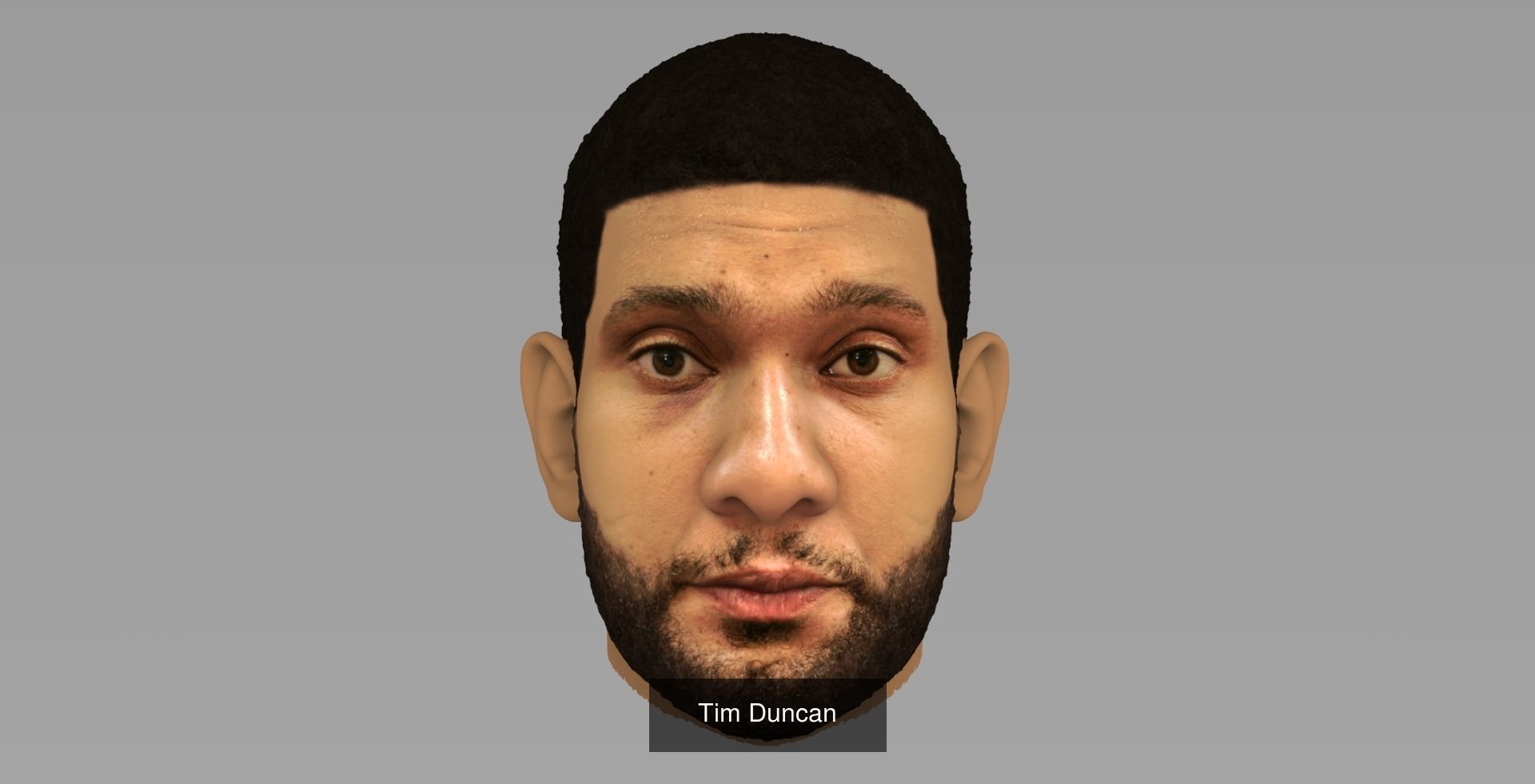 NBA Players heads 3D Model Collection_4