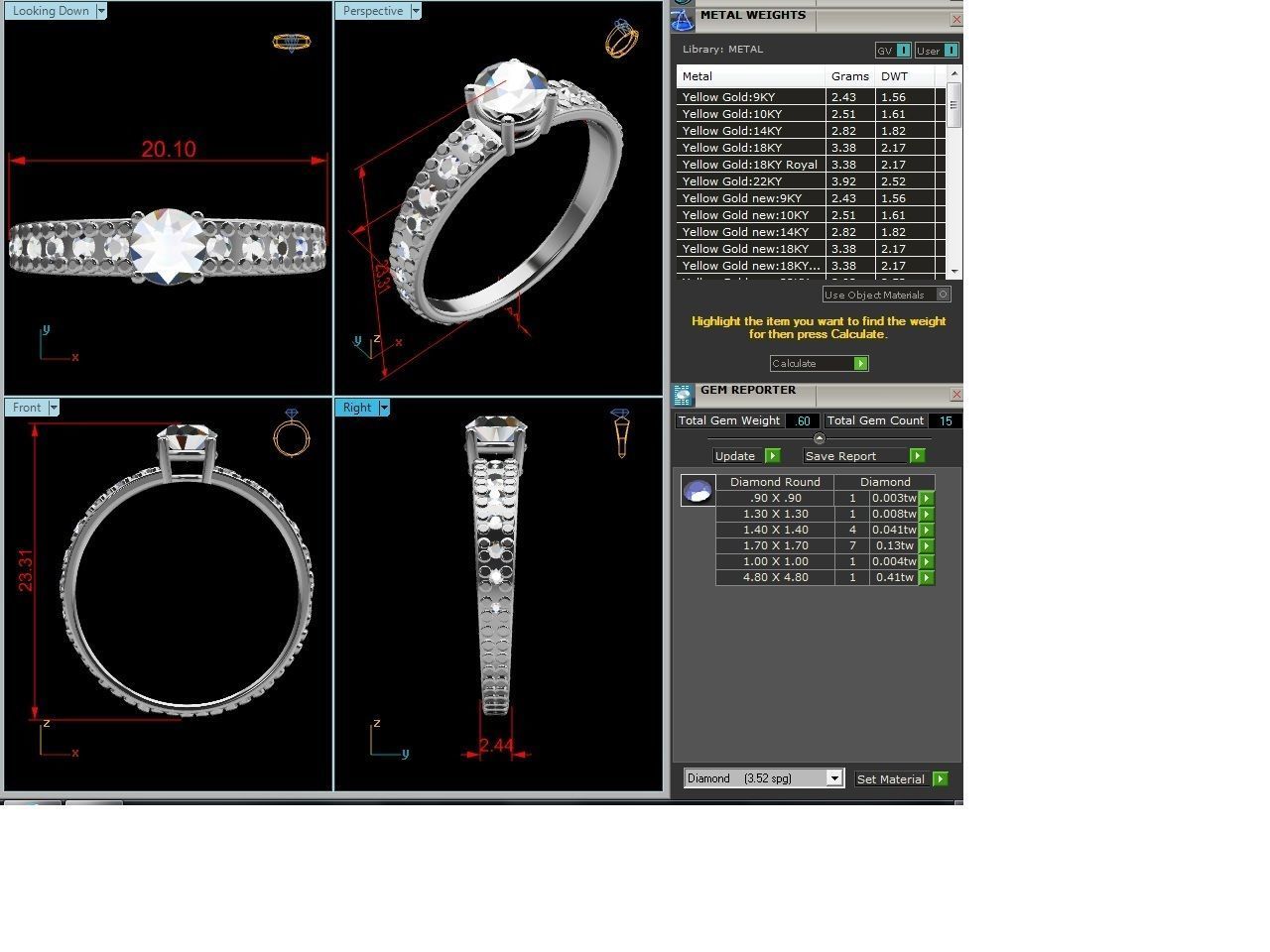 Solitaire ring 3dm stl render detail 3D print model 3D print model_1