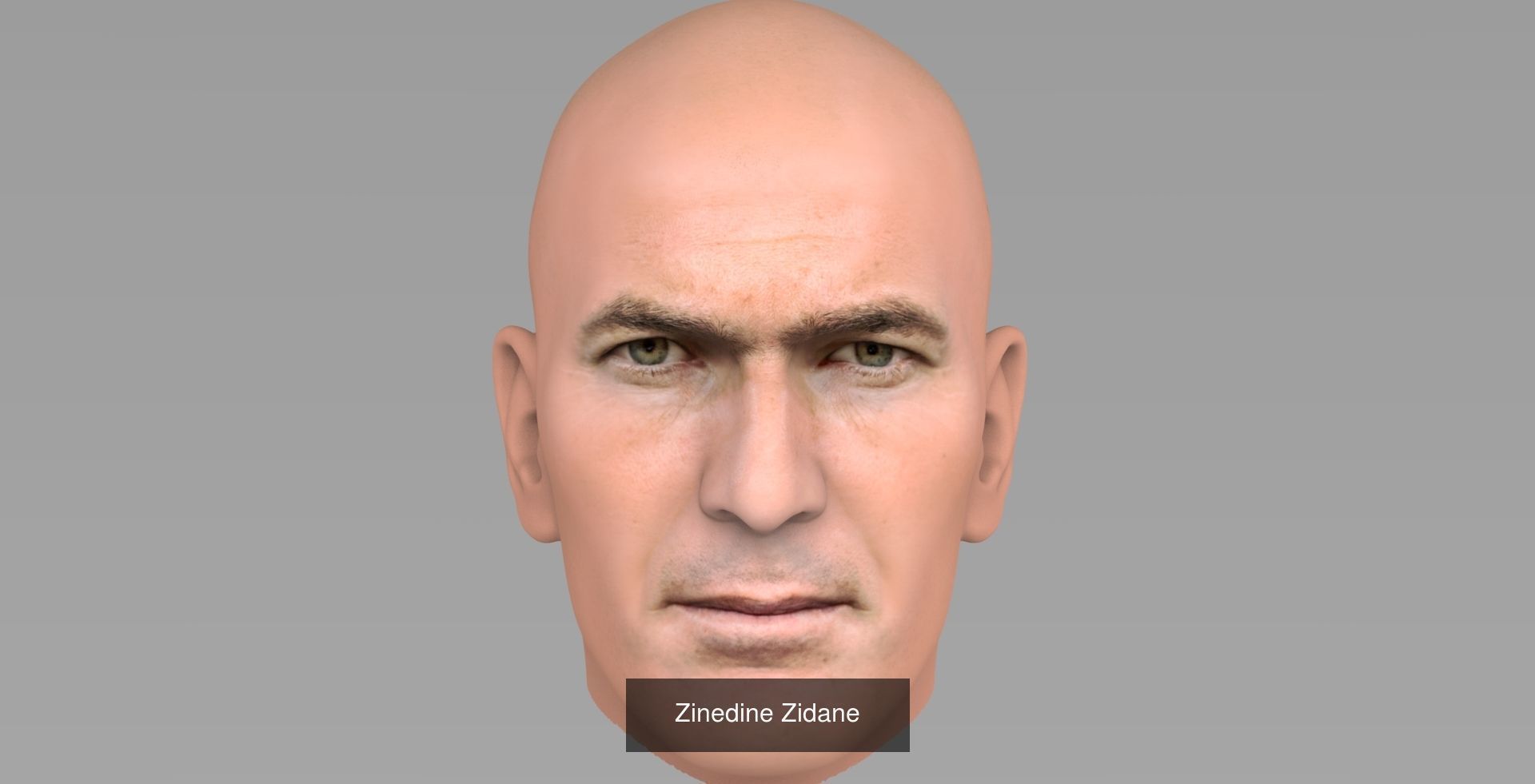 Famous Football Players heads 3D Model Collection_4