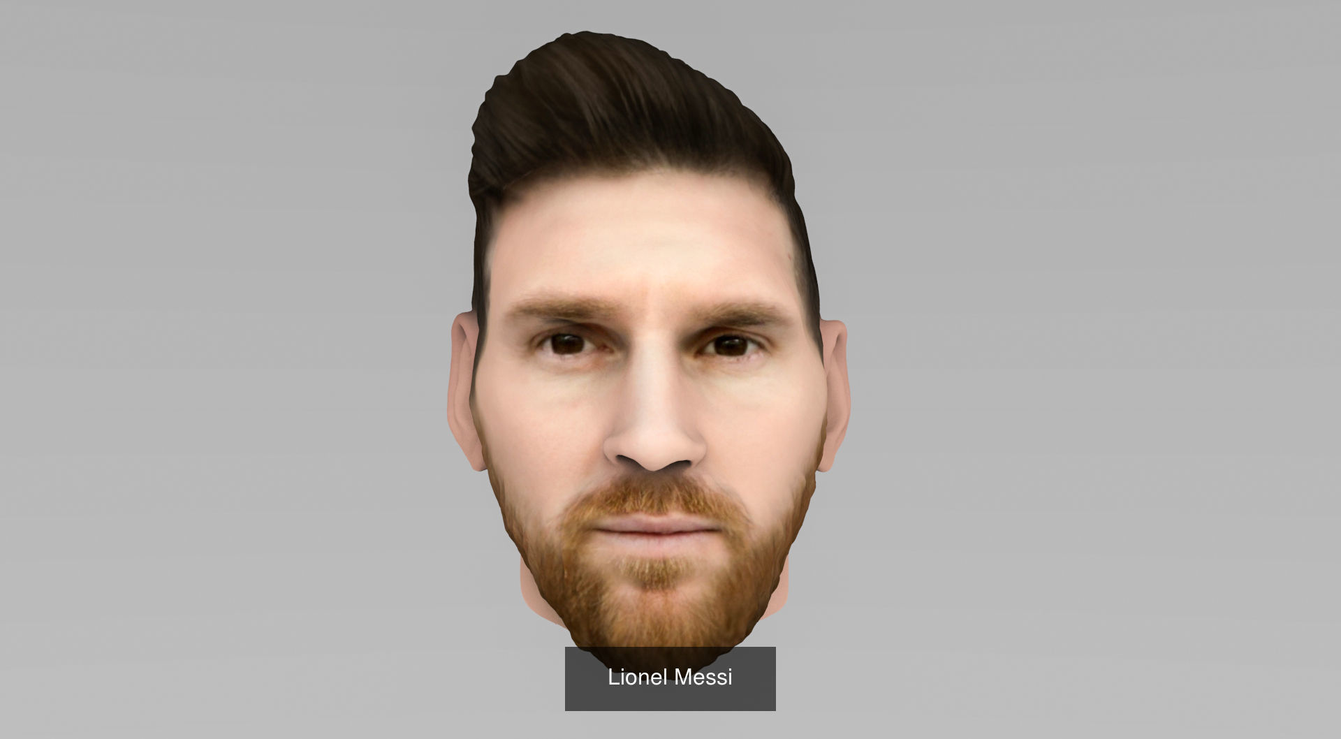 Famous Football Players heads 3D Model Collection_2
