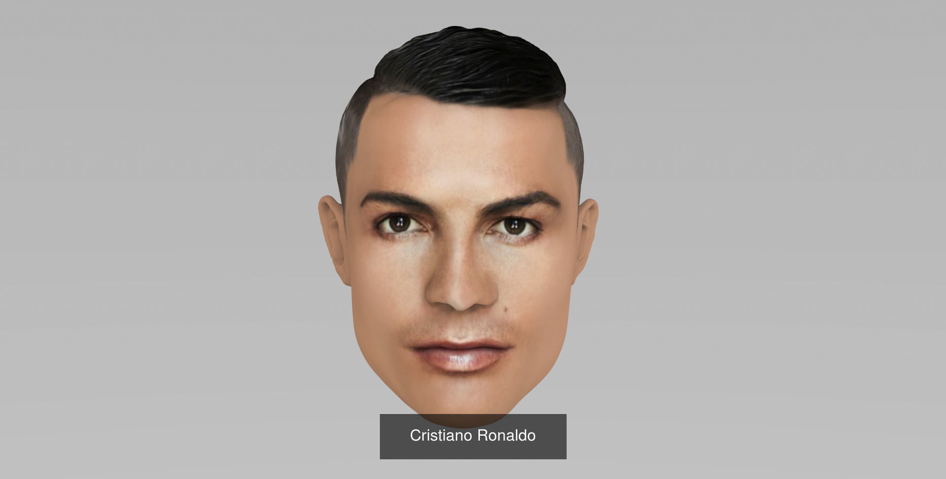 Famous Football Players heads 3D Model Collection_7