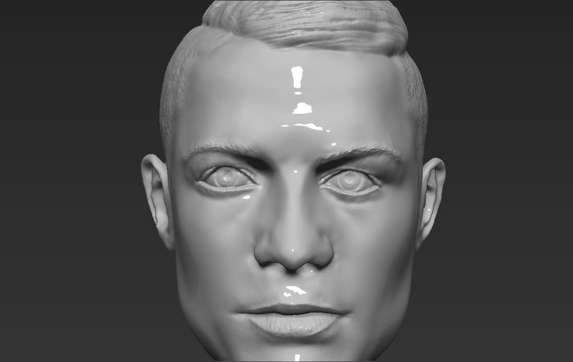 Famous Football Players heads 3D Model Collection_35