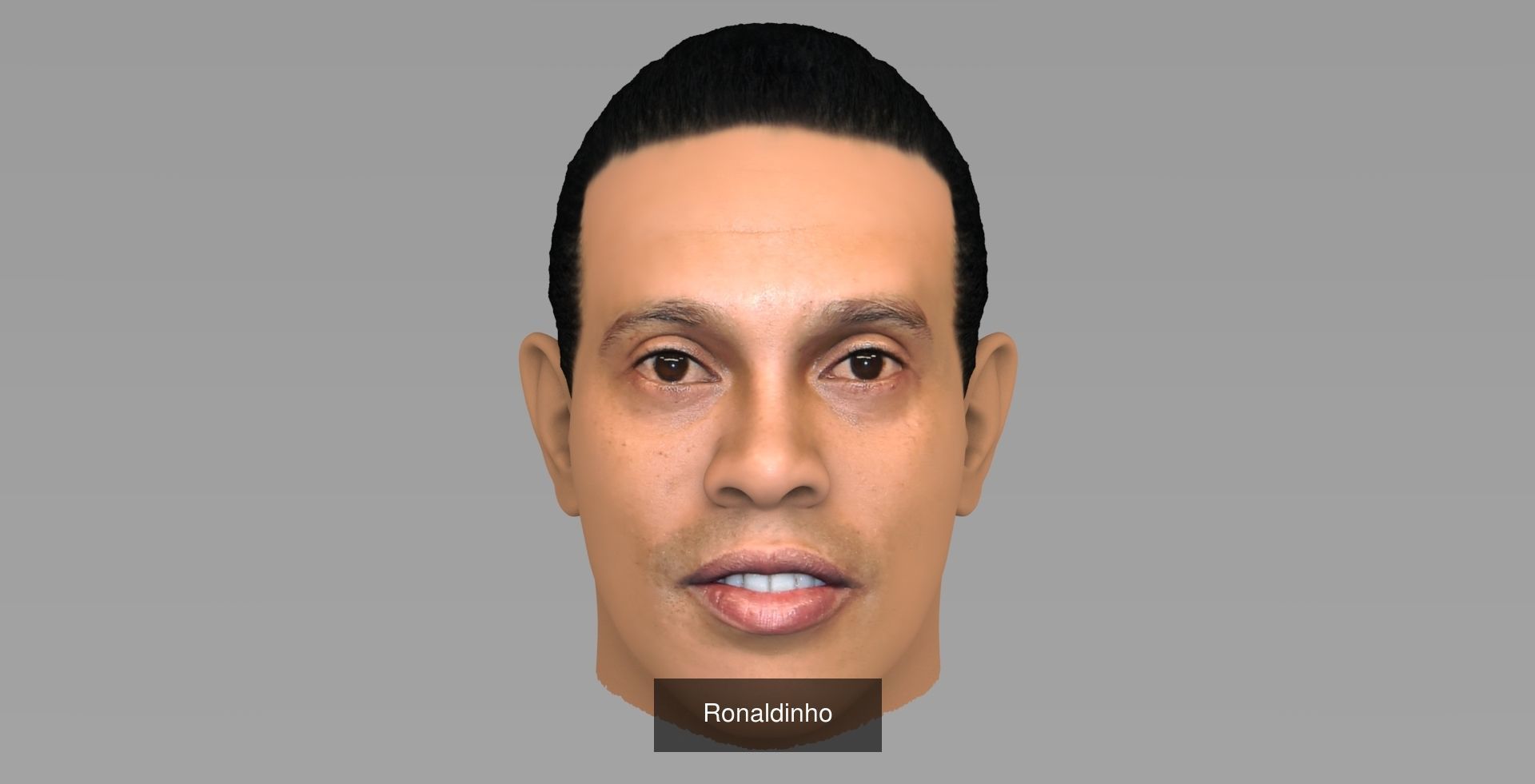 Famous Football Players heads 3D Model Collection_1