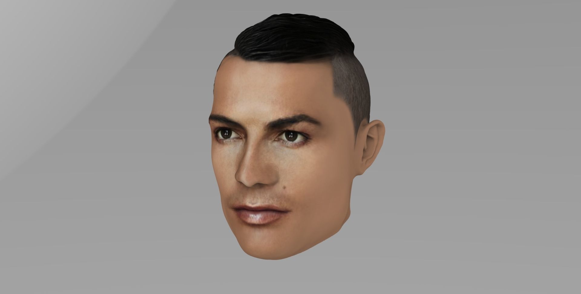 Famous Football Players heads 3D Model Collection_29