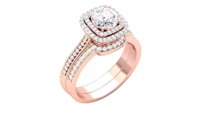 Solitaire ring 3dm stl render detail 3D print model