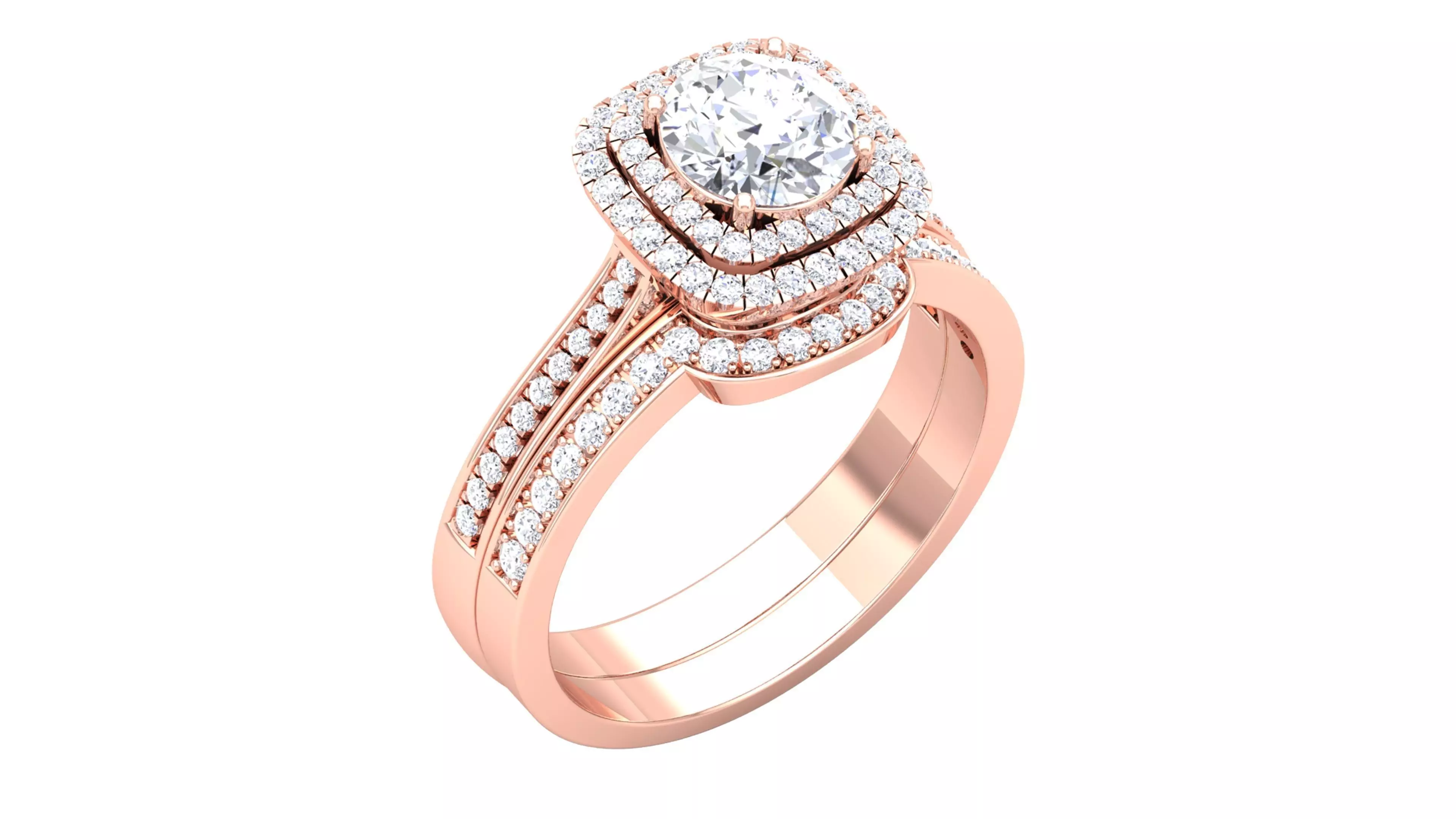 Solitaire ring 3dm stl render detail 3D print model 3D print model_0