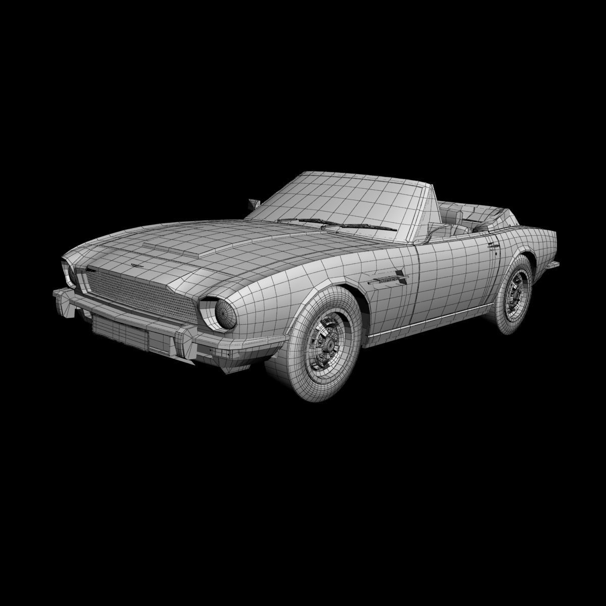 Aston Martin V8 Vantage Volante 3D model_13
