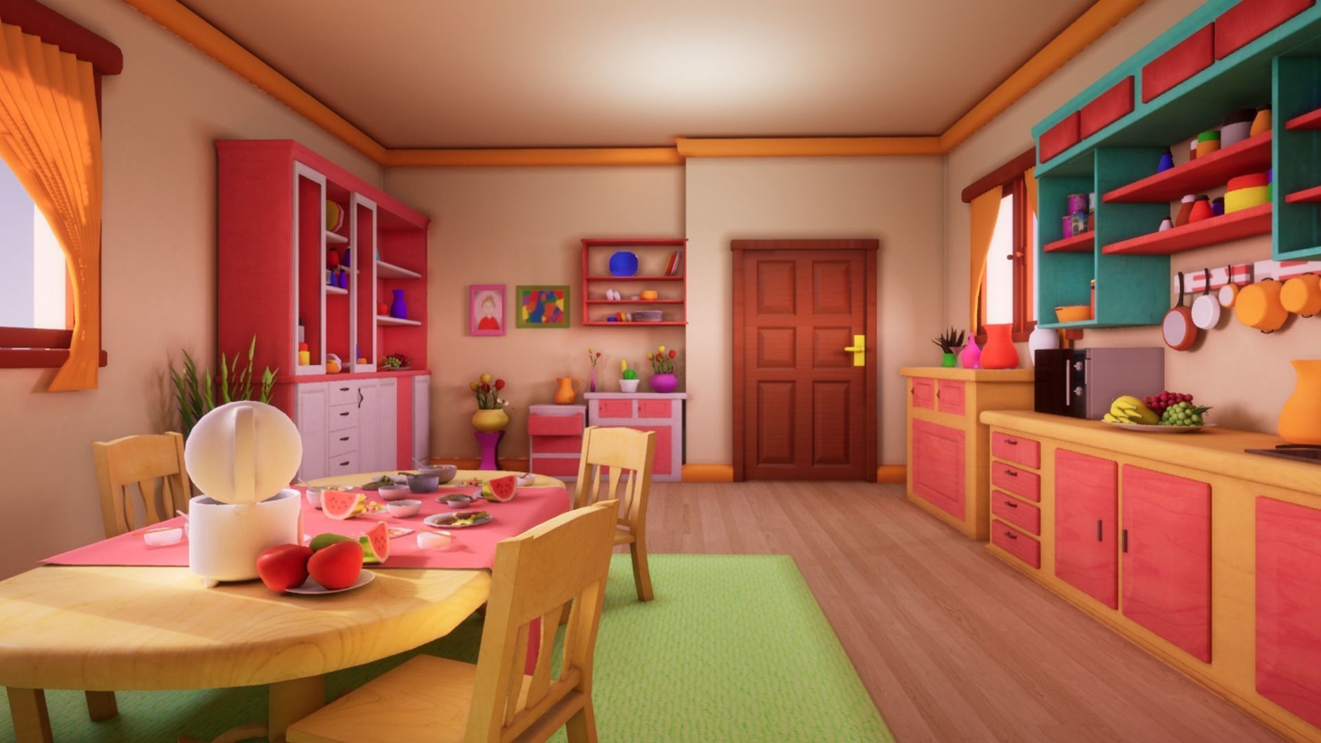 Asset - Cartoons - Background 02 - Hight Poly 3D model_4