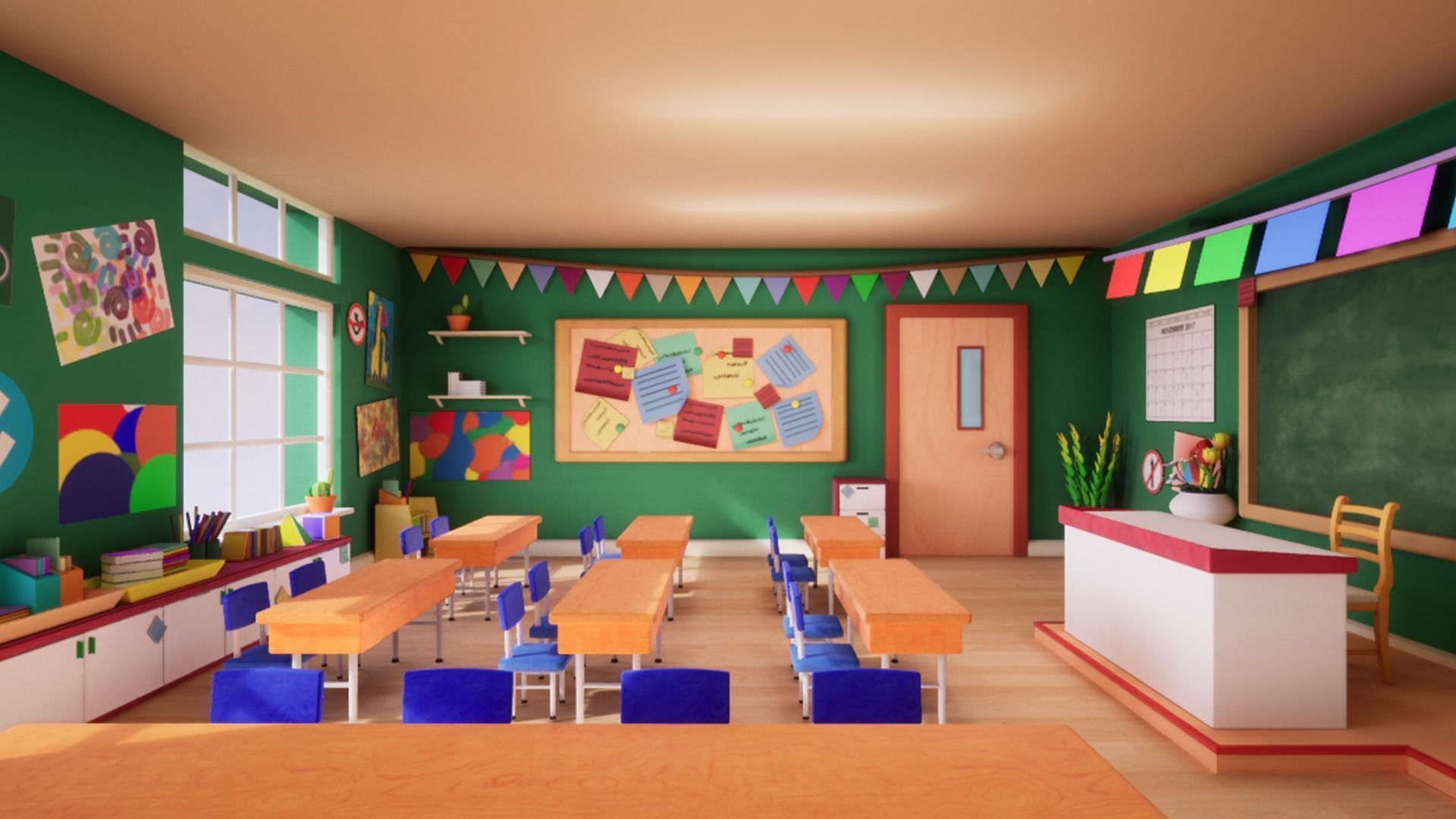 Asset - Cartoons - Background 02 - Hight Poly 3D model_12