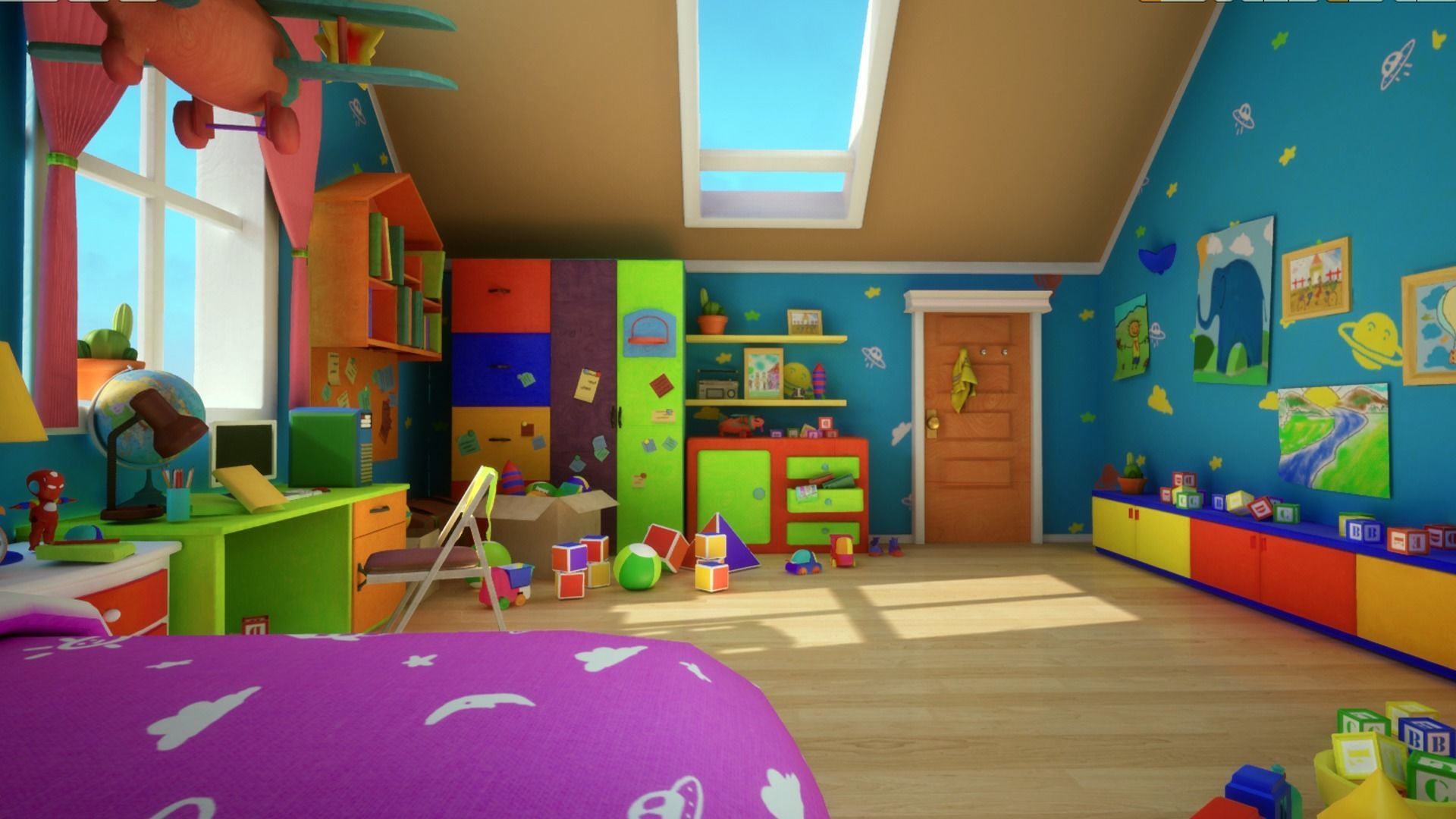 Asset - Cartoons - Background 02 - Hight Poly 3D model_11