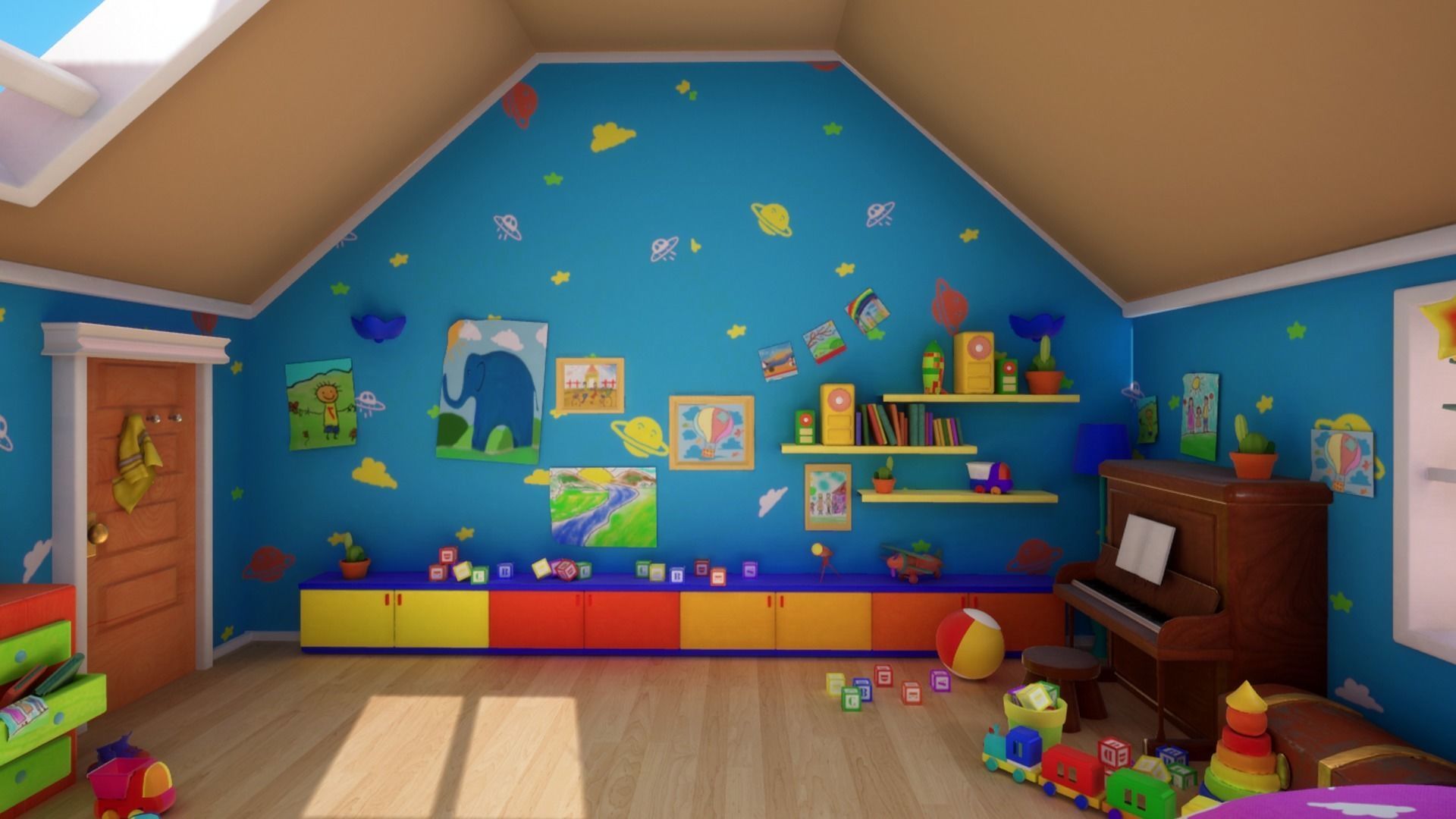 Asset - Cartoons - Background 02 - Hight Poly 3D model_8