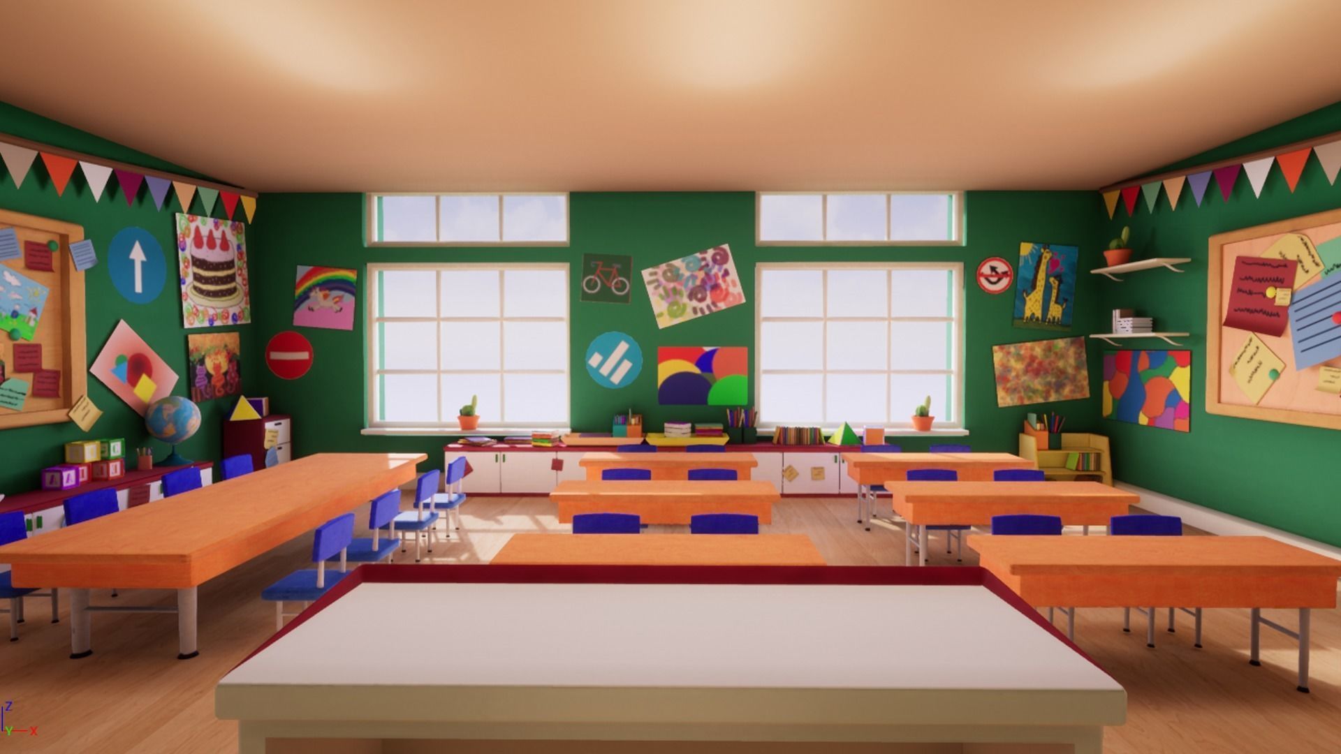 Asset - Cartoons - Background 02 - Hight Poly 3D model_14