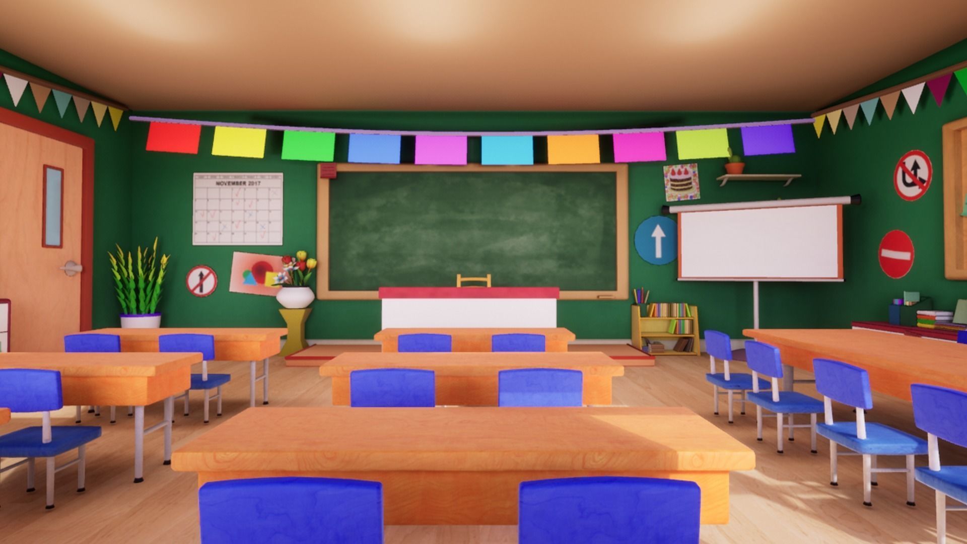 Asset - Cartoons - Background 02 - Hight Poly 3D model_13