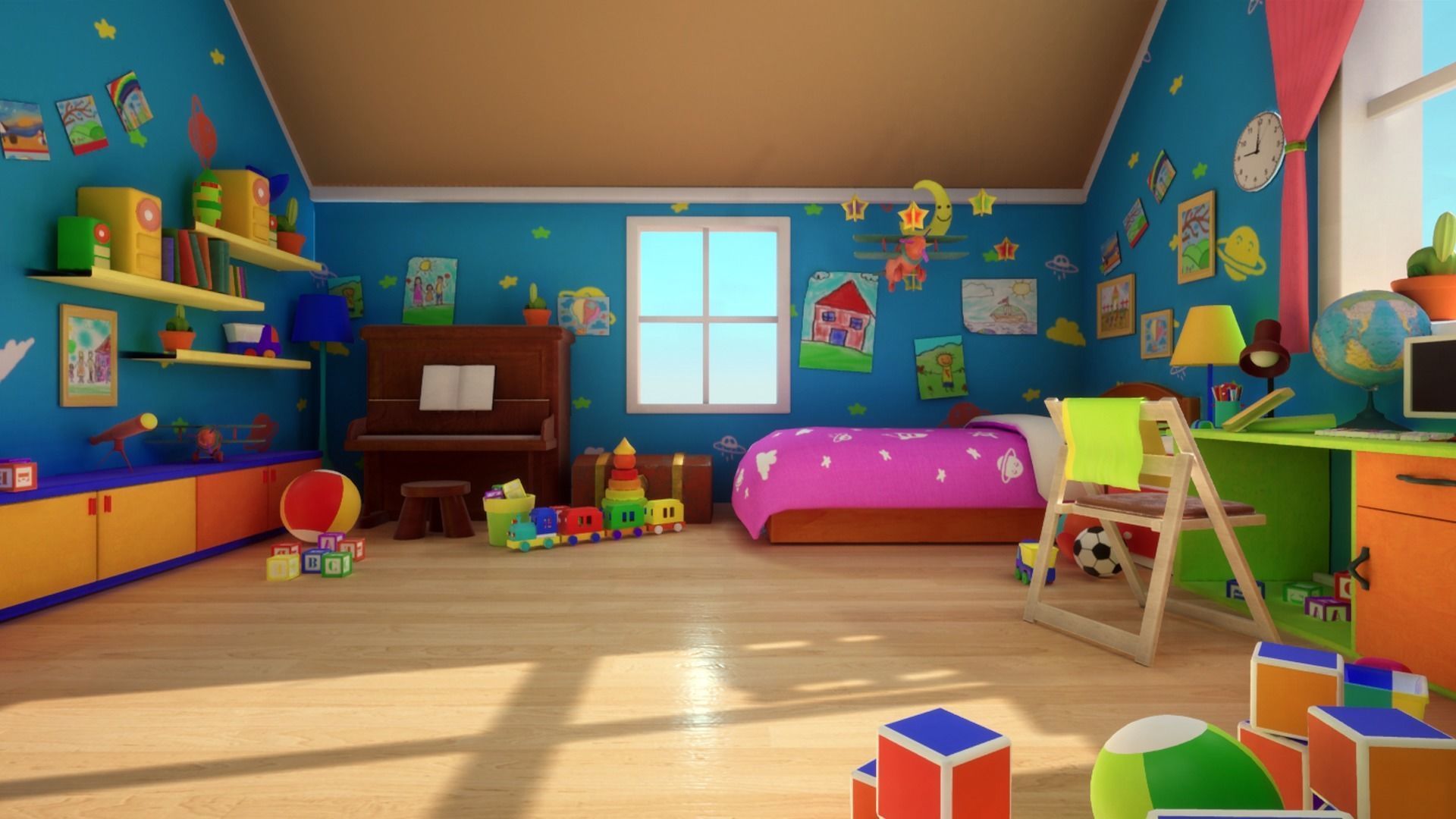 Asset - Cartoons - Background 02 - Hight Poly 3D model_10