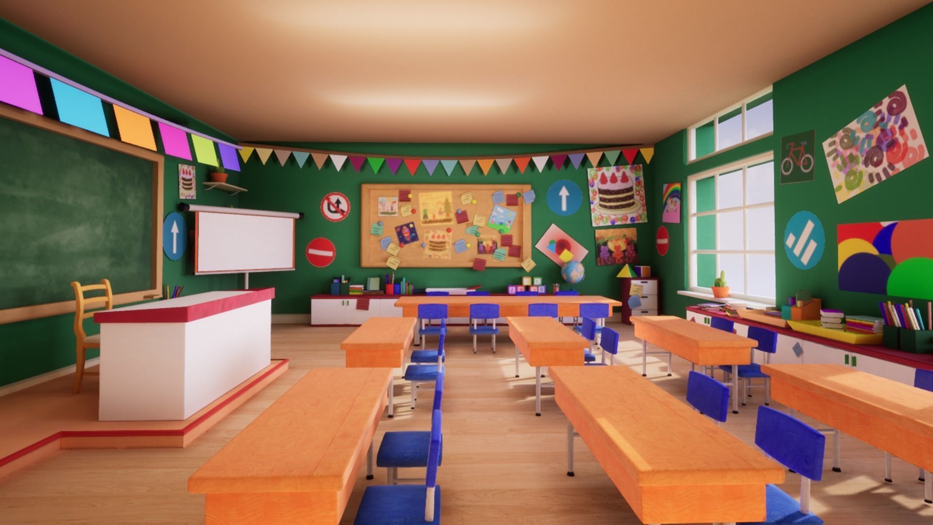 Asset - Cartoons - Background 02 - Hight Poly 3D model_15