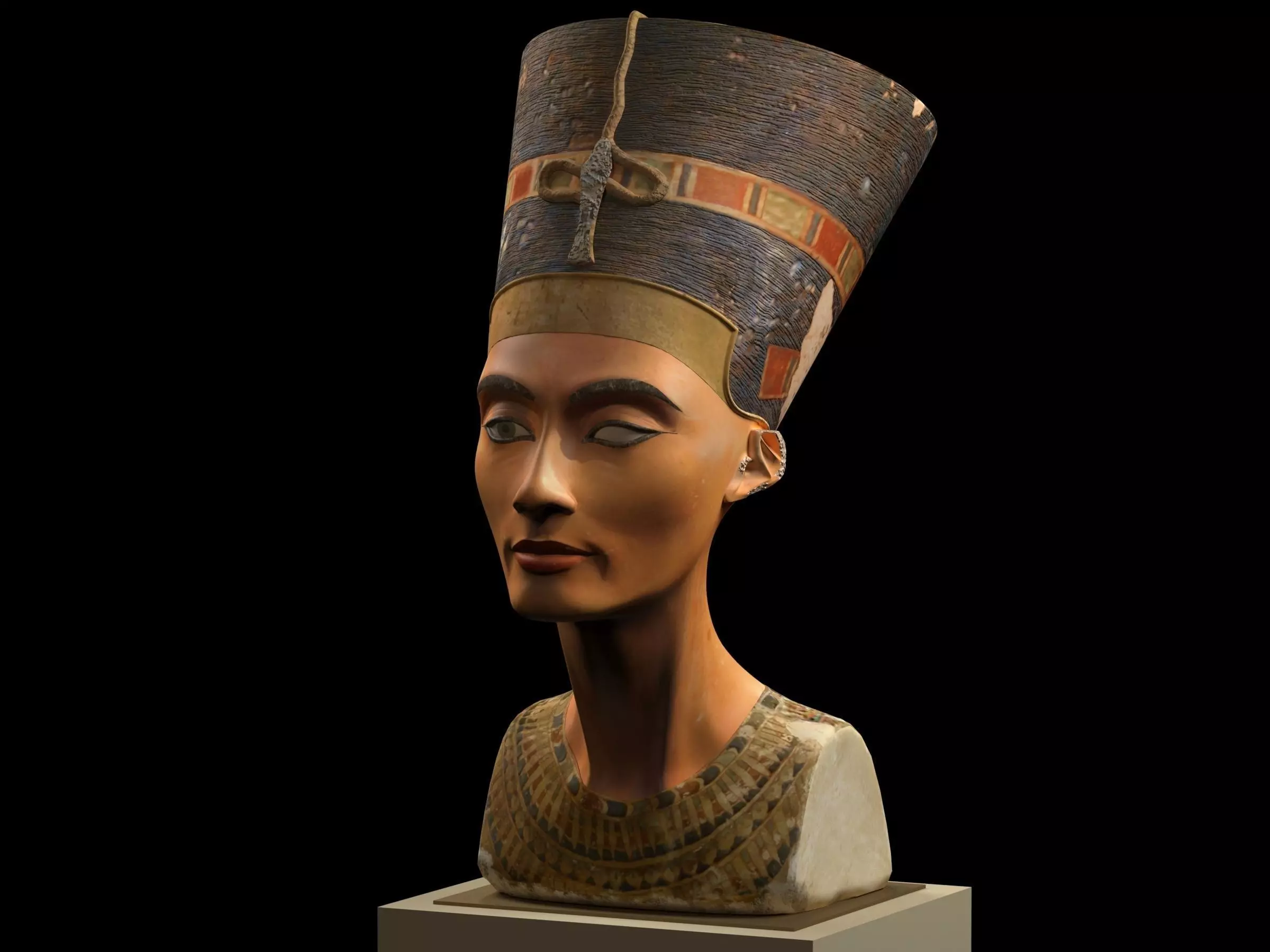 Nefertiti Bust 3D model_0