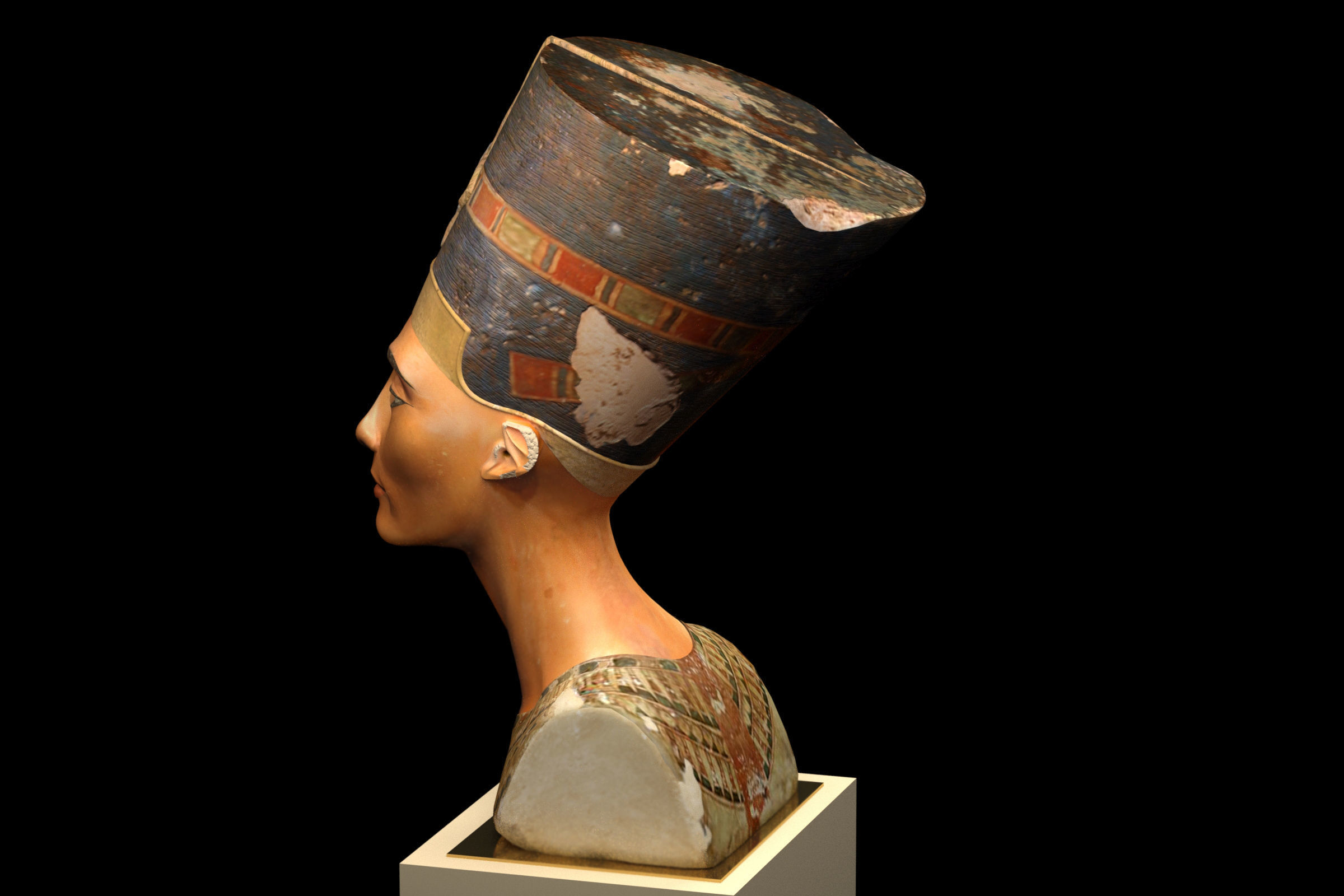 Nefertiti Bust 3D model_2