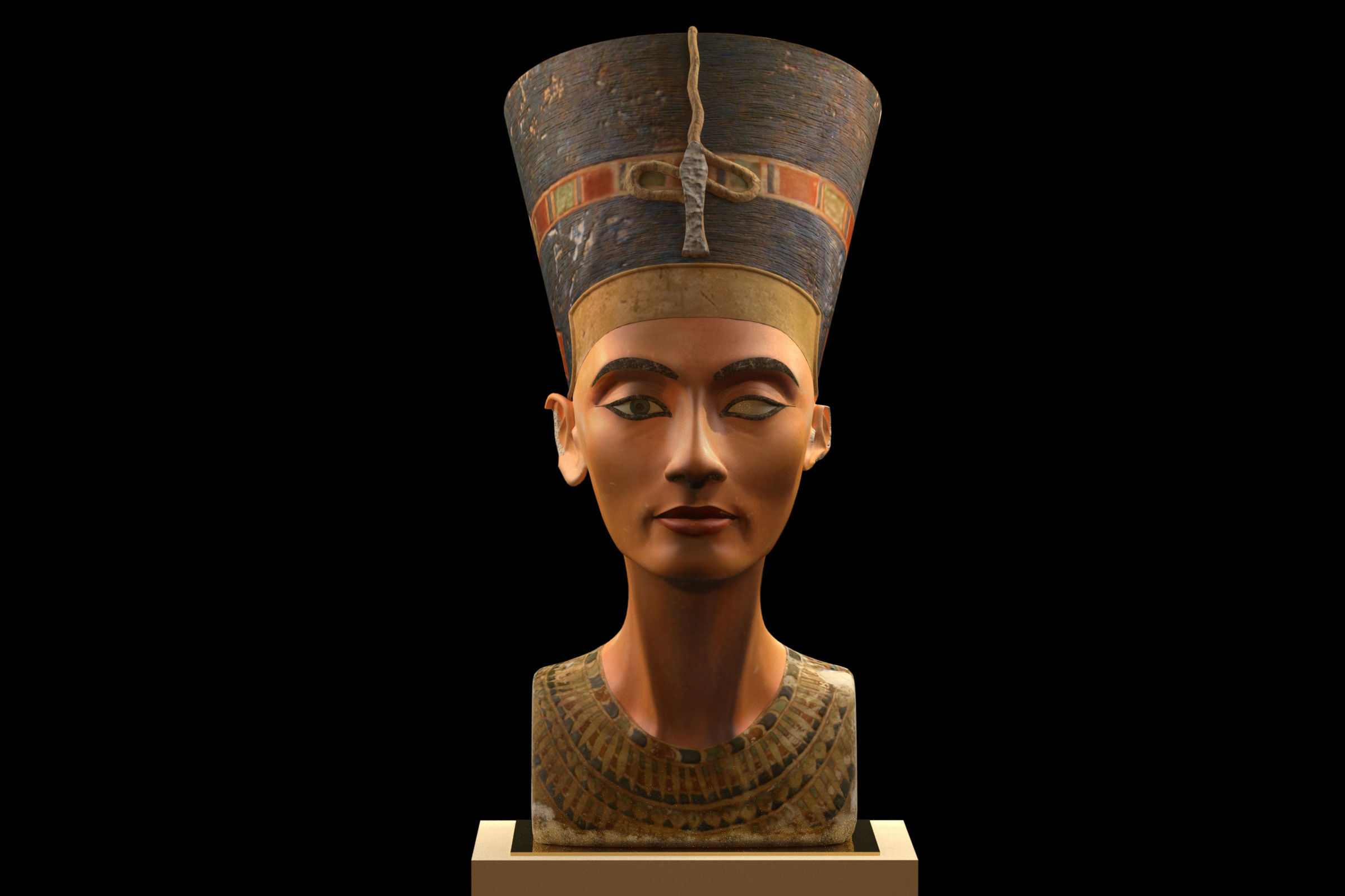Nefertiti Bust 3D model_6