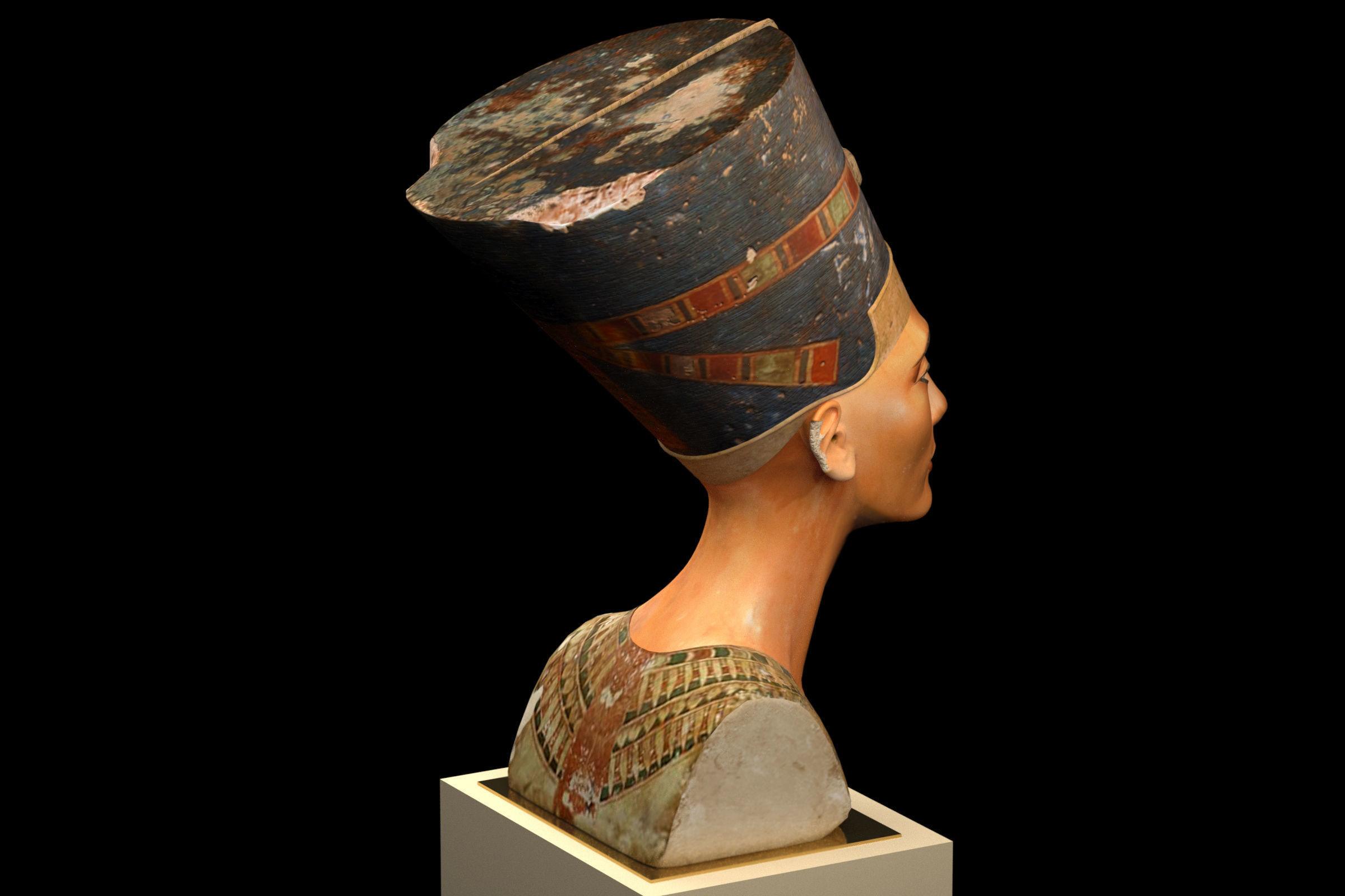 Nefertiti Bust 3D model_4