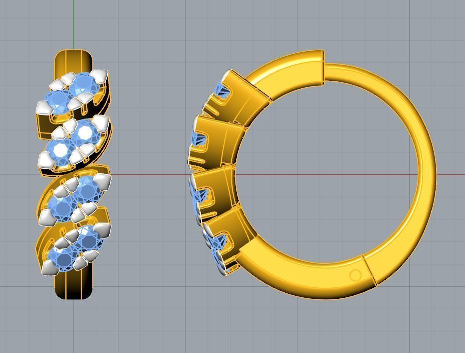 Dhruti Nose Ring 3D print model_6