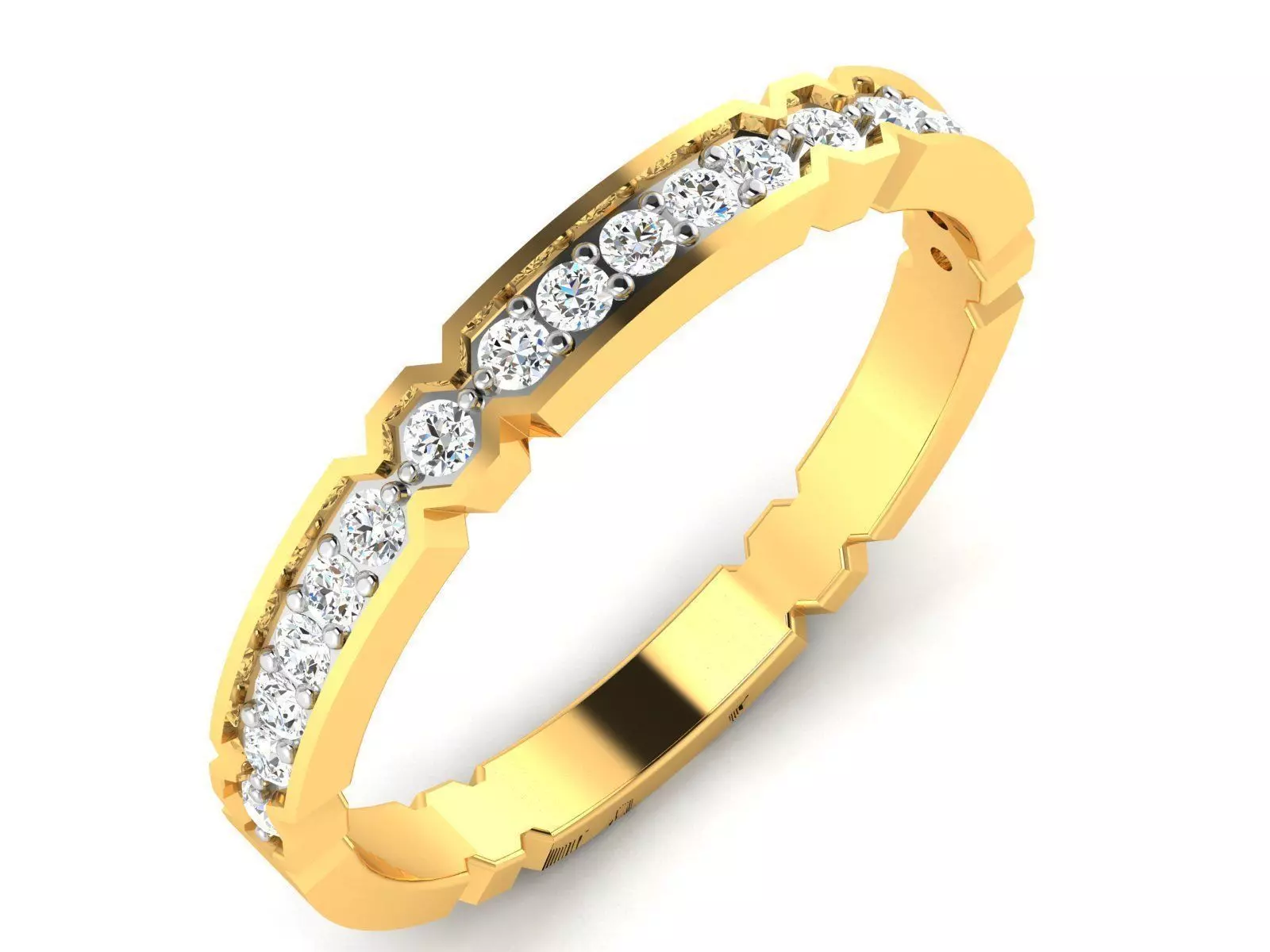 Solitaire ring 3dm stl render detail 3D print model 3D print model_0