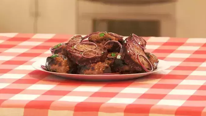 Barbeque plate of chocolates