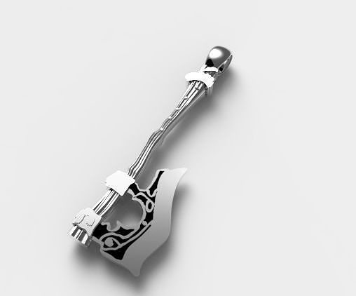 Poleaxe 2 legend of zelda axe pendant 3D print model