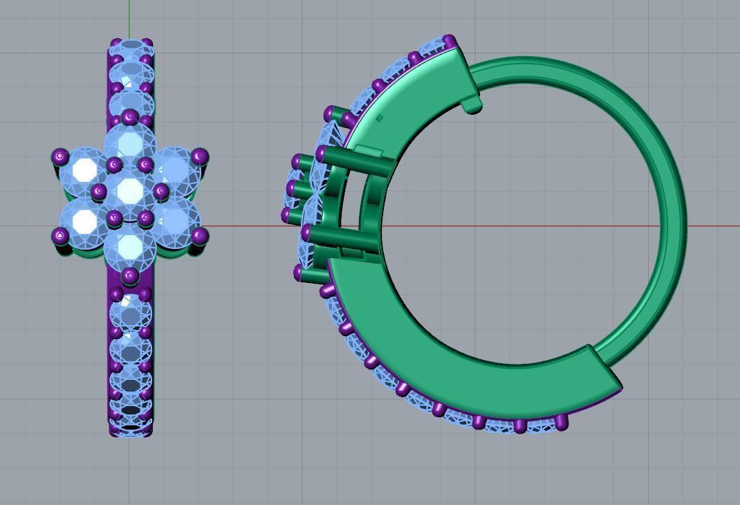 Kalindi Nose Ring  3D print model_3