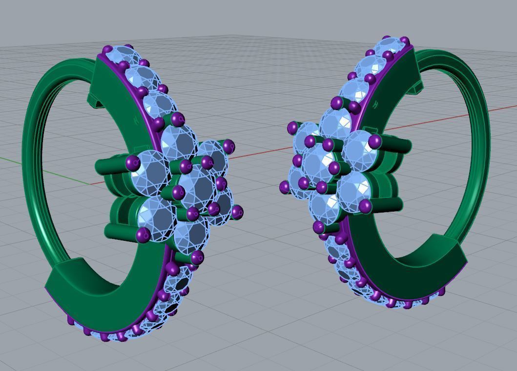 Kalindi Nose Ring  3D print model_4