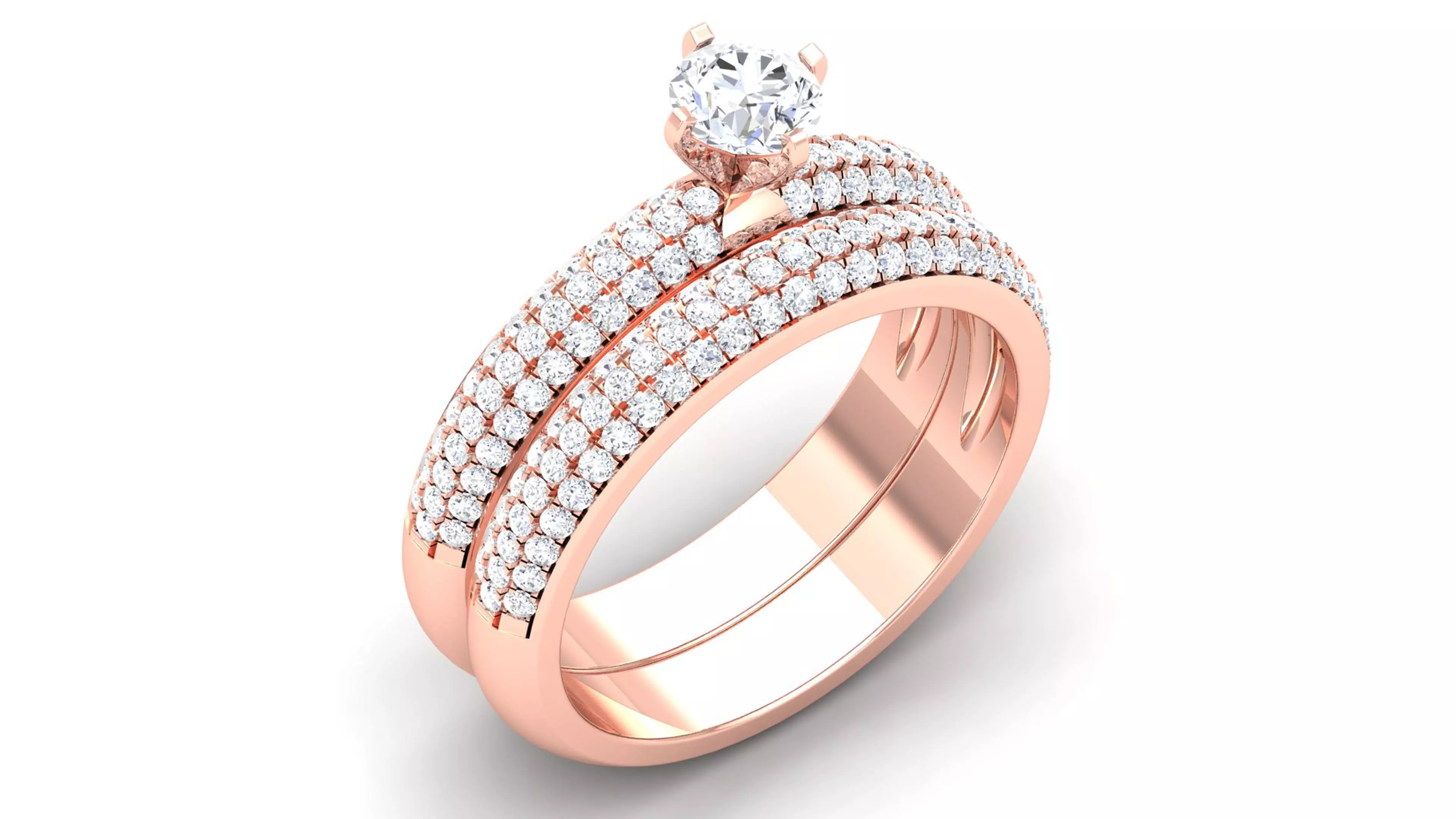 Solitaire ring 3dm stl render detail 3D print model 3D print model_0