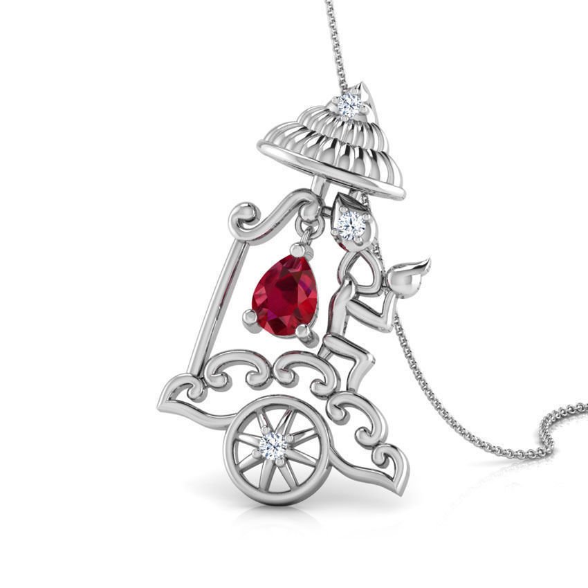 Krishna Chariot Pendant  3D print model_1