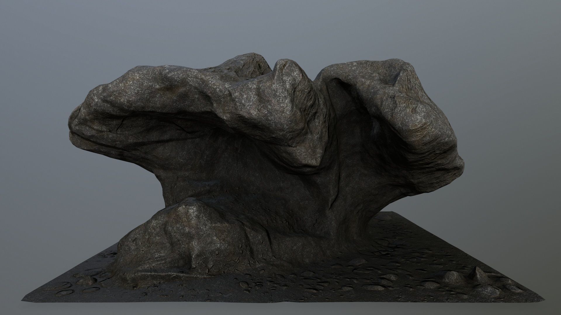 rocks rock Low-poly 3D model_6