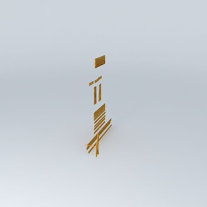 Deck Bench Parts Free 3D model_1