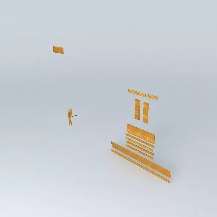 Deck Bench Parts Free 3D model_0