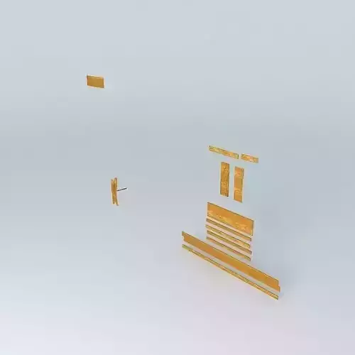 Deck Bench Parts Free 3D model