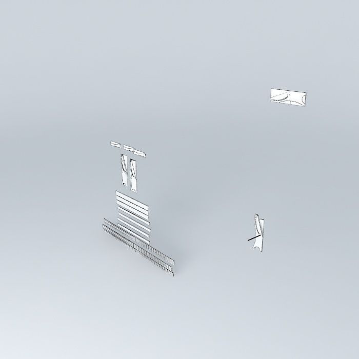 Deck Bench Parts Free 3D model_4