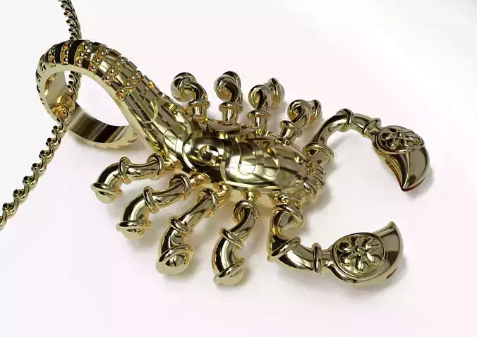 Scorpion ring 3D print model