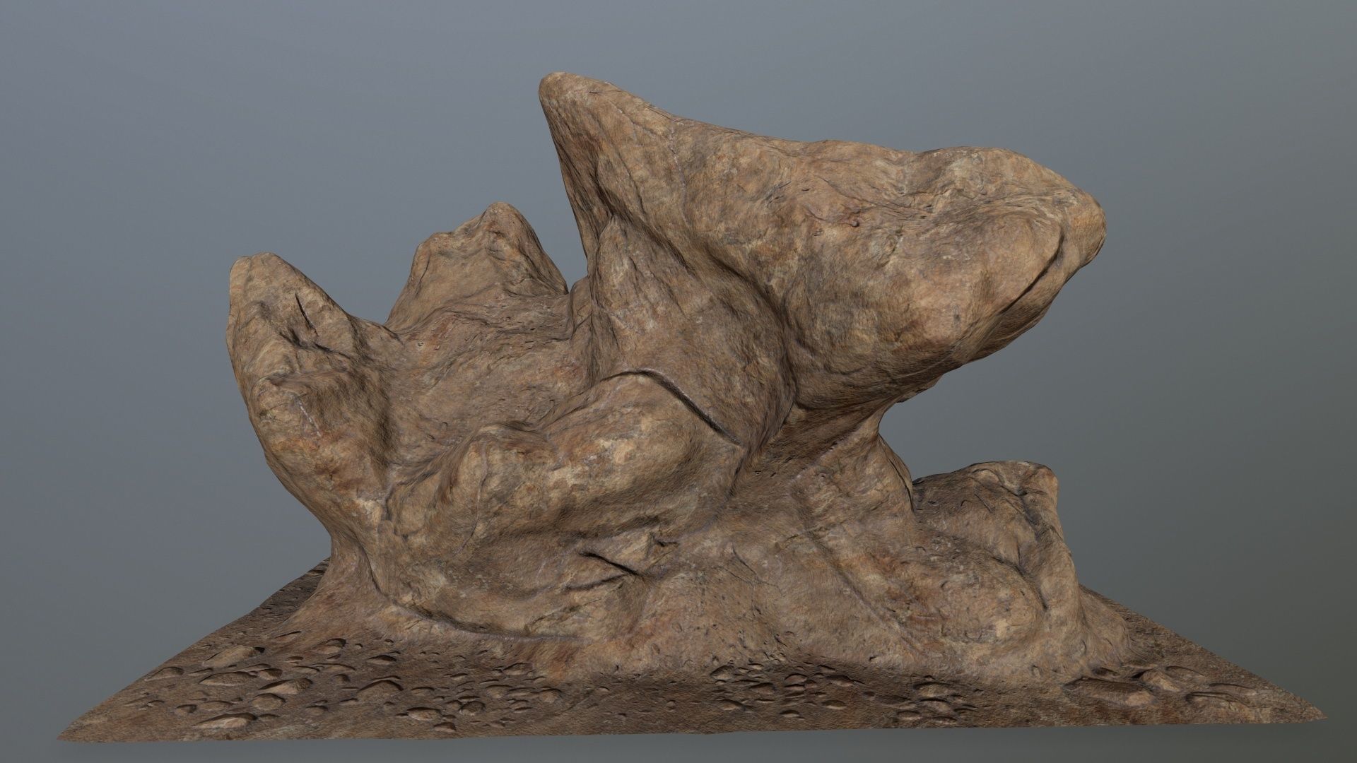 rocks rock Low-poly 3D model_4