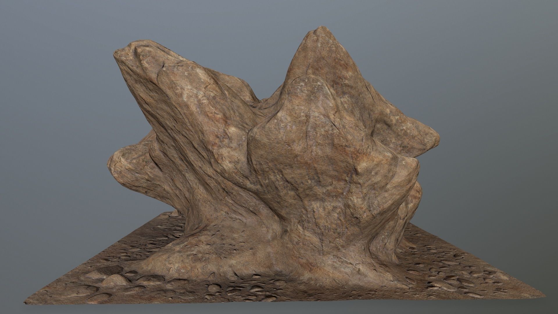 rocks rock Low-poly 3D model_2