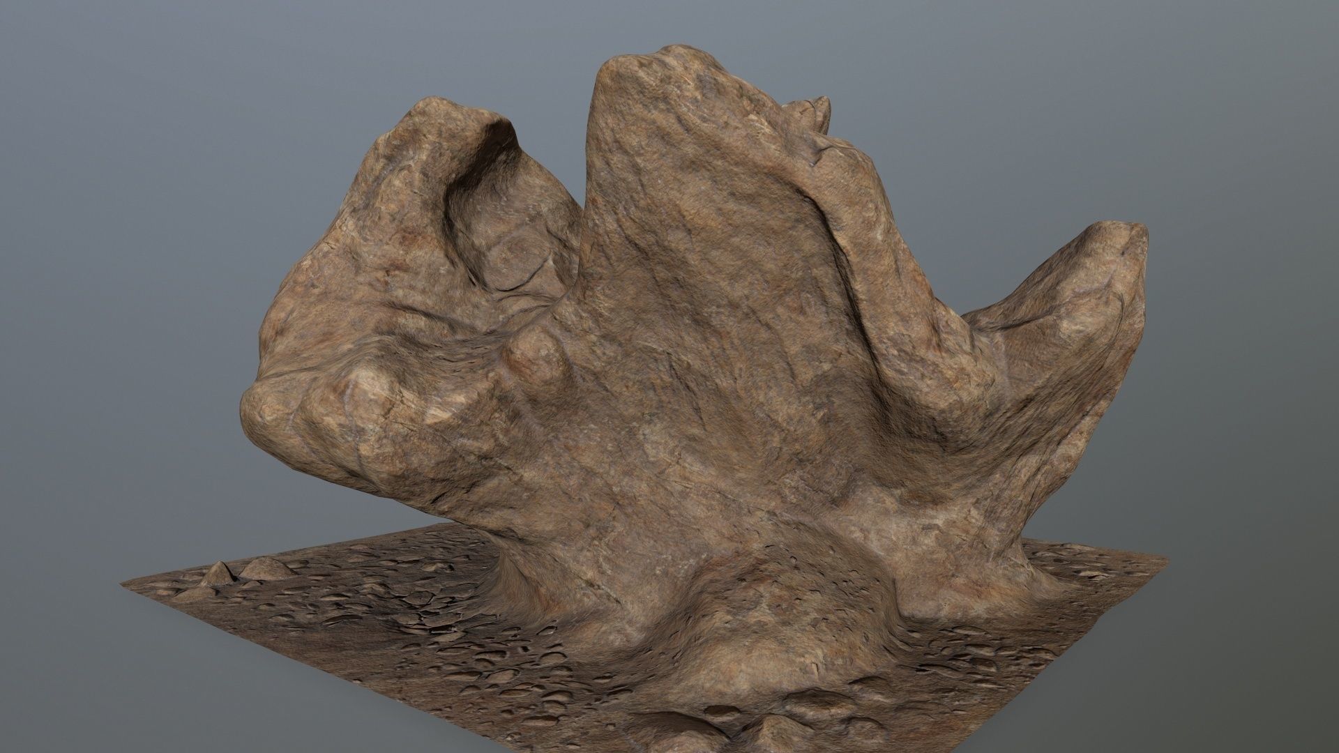 rocks rock Low-poly 3D model_1