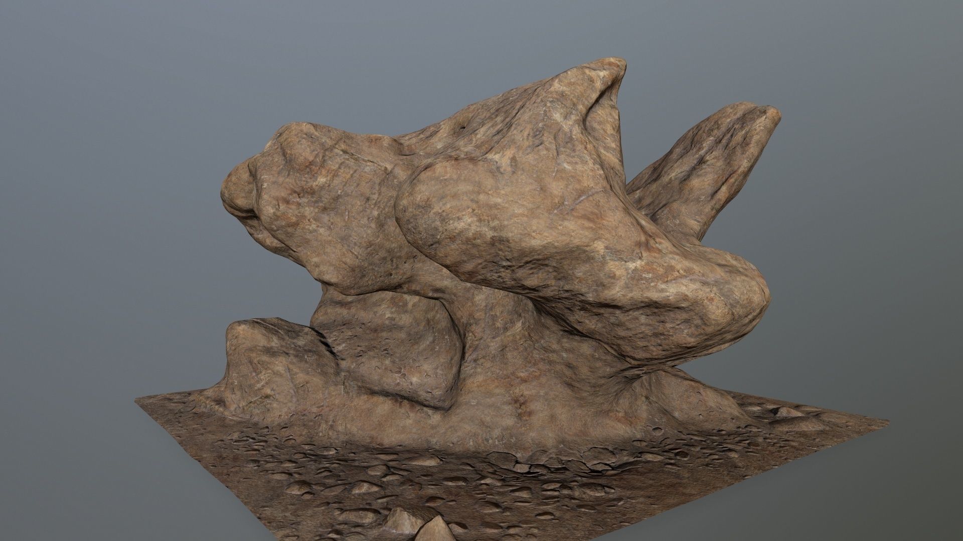 rocks rock Low-poly 3D model_7