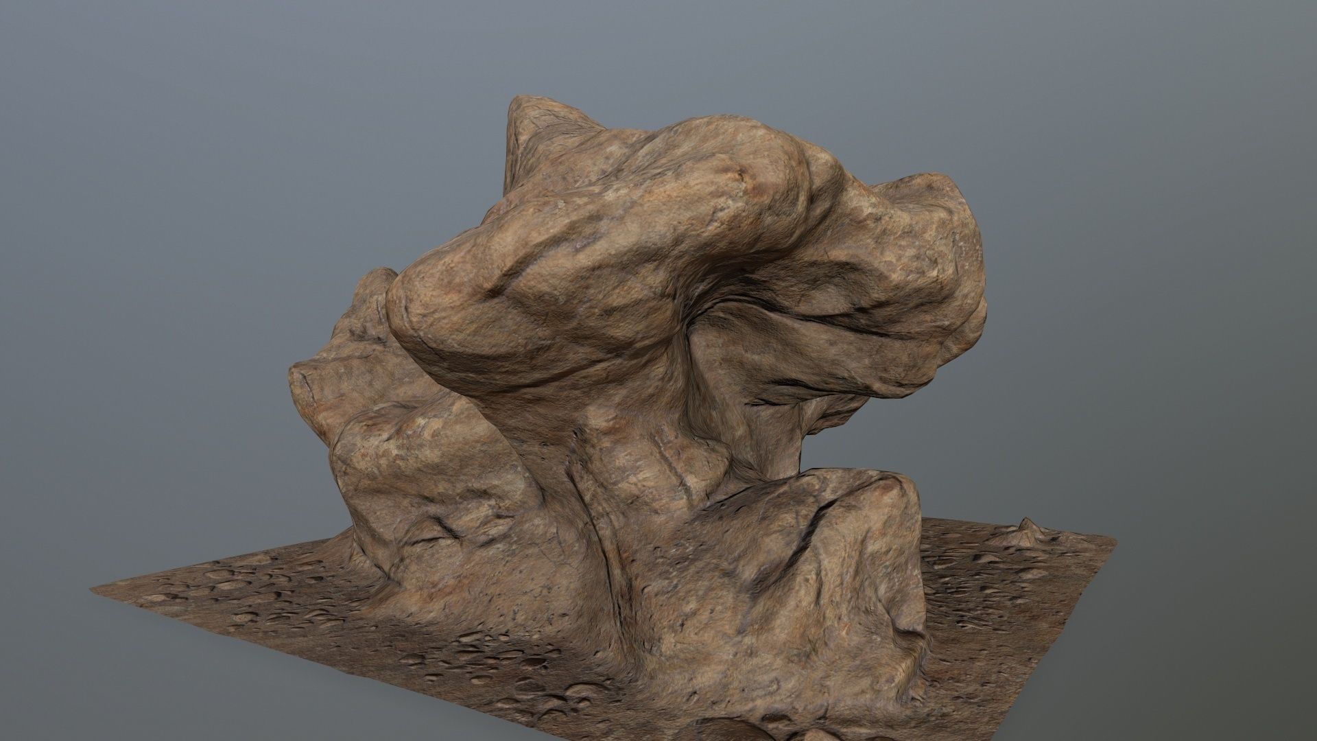 rocks rock Low-poly 3D model_5