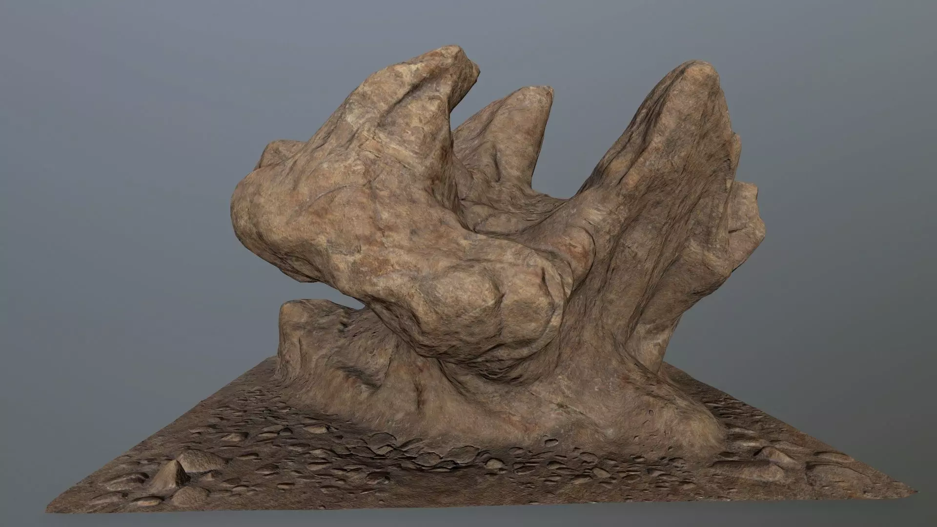 rocks rock Low-poly 3D model_0
